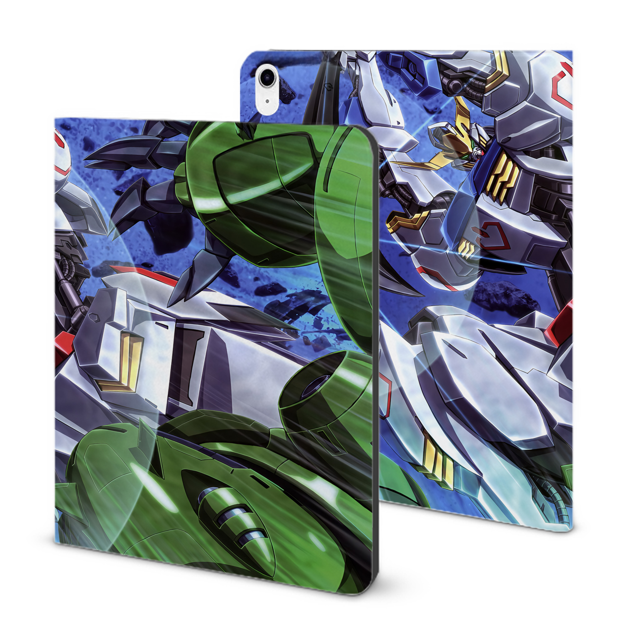 （画像用） 機動戦士ガンダム Mobile Suit Gundam IPad ケース ブック型 PUレザー TPU 耐衝撃 軽量 薄型 ペン収納なし 全面保護 IPad 各モデル対応